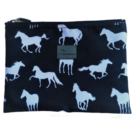 Kosmetyczka saszetka w konie