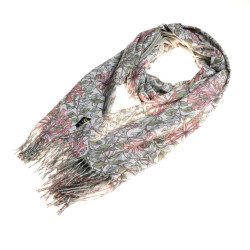 Szal signare kwiaty wiciokrzew honeysuckle art pashmina chic collection